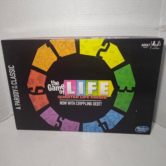 The Game of Life Quarter Life Crisis COMPLETE Hasbro Gaming 2018 Crippling Debt - Picture 1 of 7